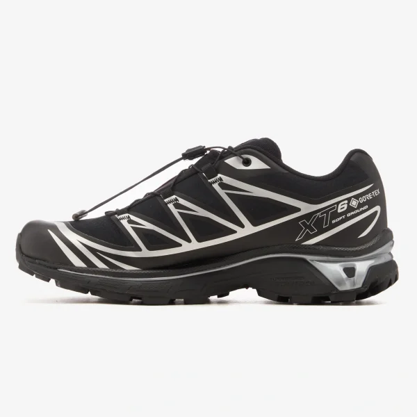 xt-6 gtx black silver - Black Silver XT-6 GTX sneaker with reflective-style technical detailing