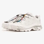 salomon white technical shoe - Side product view