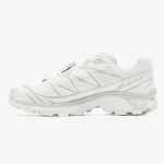 XT-6 White Lunar Rock sneaker with layered mesh upper, Quicklace closure, and sculpted rubber outsole