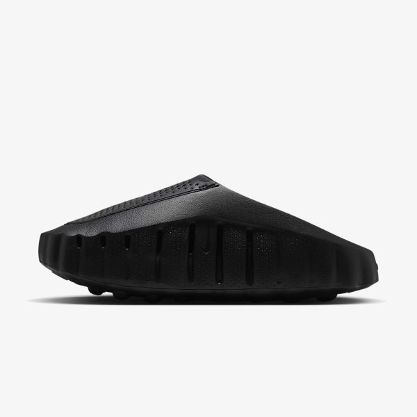 Triple Black Nike Mind mule with sculpted foam upper and articulated node outsole