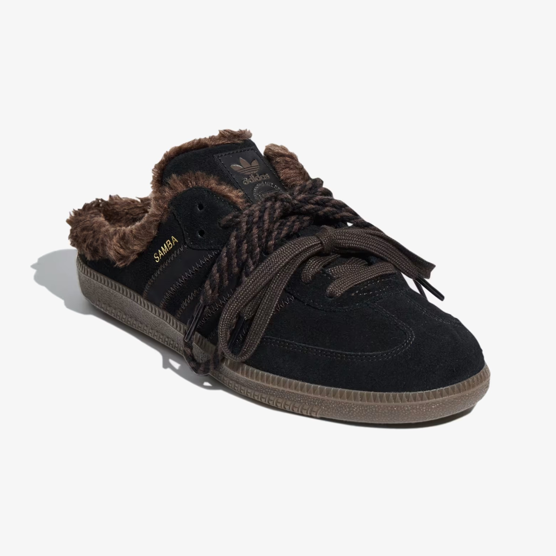 core black casual mule - Side product view