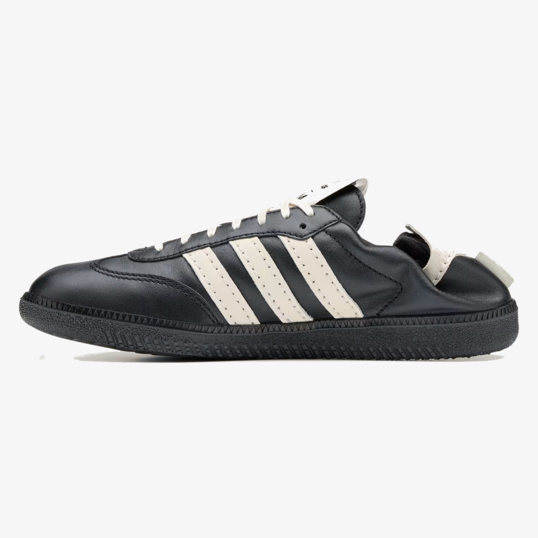 sftm samba og black white - Black SFTM Samba OG sneaker with cream white and gold details