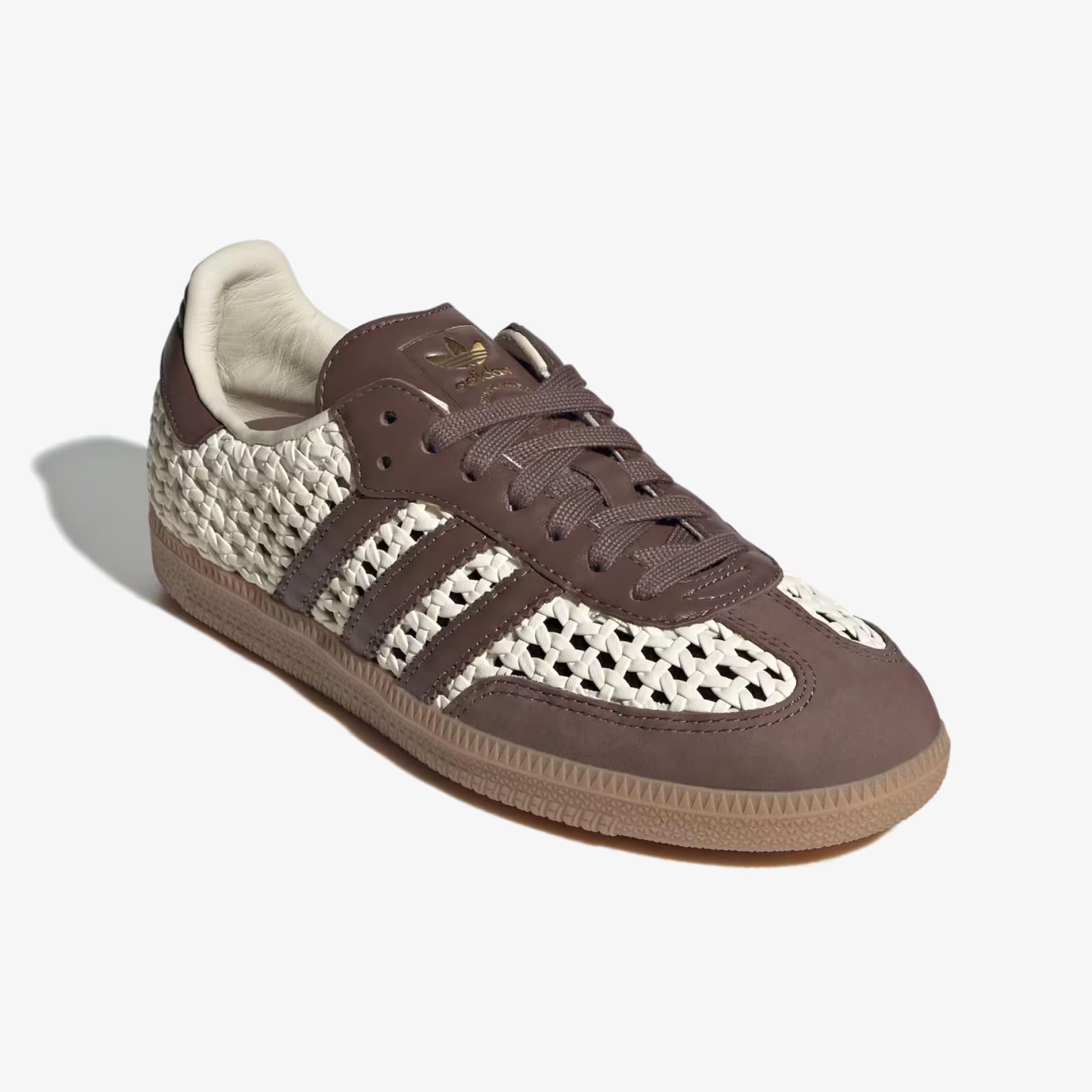 neutral gold metallic sneaker - Side product view