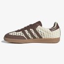 women's cream white samba - Cream White Samba sneaker with Earth Strata and gold metallic details