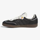 black día de muertos samba shoes - Black adidas lifestyle sneaker with Off White serrated stripes and stitched details