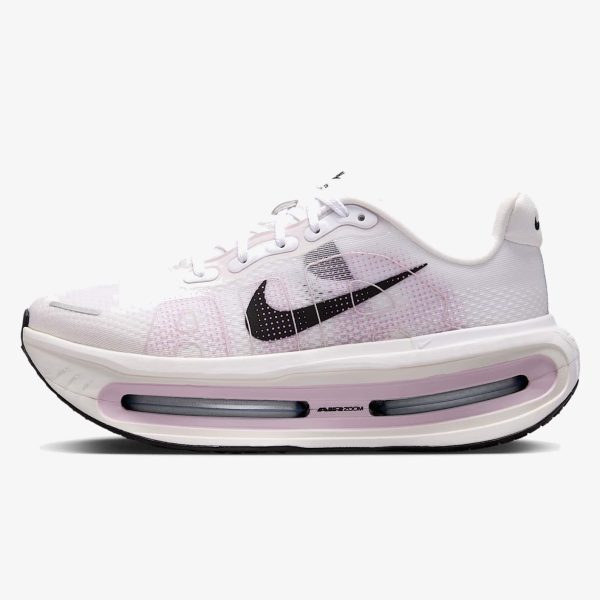 women's nike vomero running shoes - Women's white and light lilac Nike road-running shoe with a tall cushioned sole